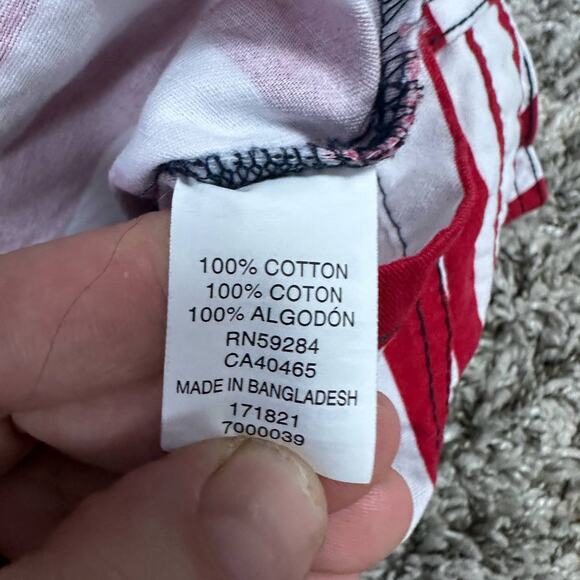 Children Place Baby Girl American Flag Overalls Dress Romper 6 9 Months 4th July - Picture 7 of 8